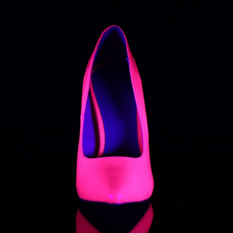 Pleaser AMUSE-20 Pump (Neon Fuchsia Patent)