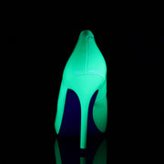 Pleaser AMUSE-20 Pump (Neon Green Patent)