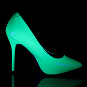 Pleaser AMUSE-20 Pump (Neon Green Patent)