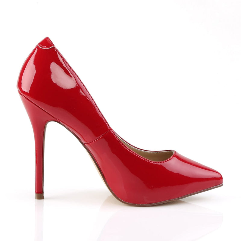 Pleaser AMUSE-20 Pump (Red Patent)