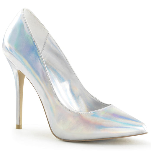 Pleaser AMUSE-20 Pump (Silver Hologram Pu)