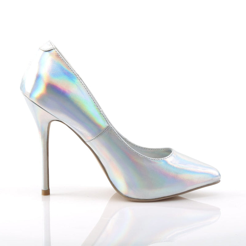 Pleaser AMUSE-20 Pump (Silver Hologram Pu)