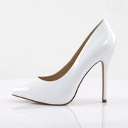 Pleaser AMUSE-20 Pump (White Patent)