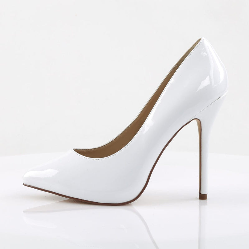 Pleaser AMUSE-20 Pump (White Patent)