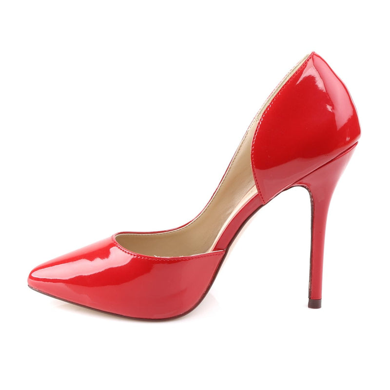 Pleaser AMUSE-22 Pump (Red Patent)