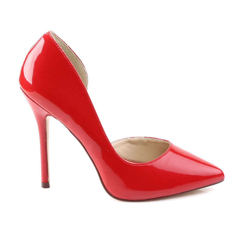 Pleaser AMUSE-22 Pump (Red Patent)