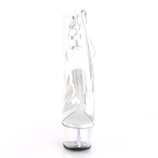 Pleaser ASPIRE-1018C Platform Ankle Boot (Clear/Clear)