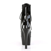 Pleaser ASPIRE-1020 Platform Ankle Boot (Black Patent/Black)