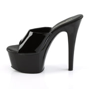Pleaser ASPIRE-601 Platform Slide (Black Patent/Black)