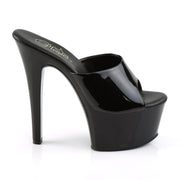 Pleaser ASPIRE-601 Platform Slide (Black Patent/Black)