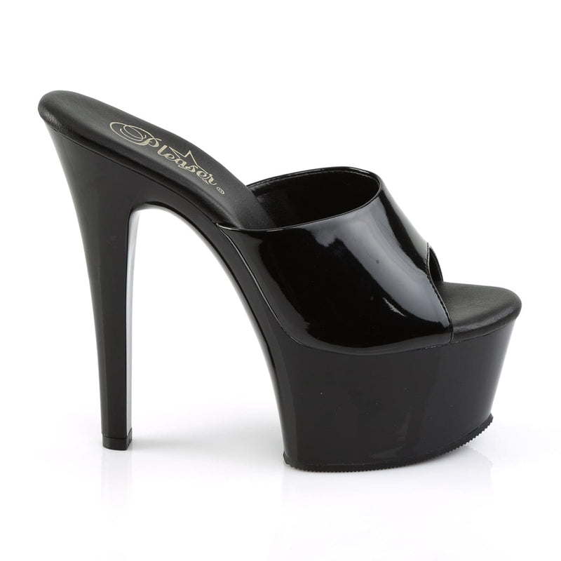 Pleaser ASPIRE-601 Platform Slide (Black Patent/Black)