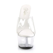 Pleaser ASPIRE-601 Platform Slide (Clear/Clear)