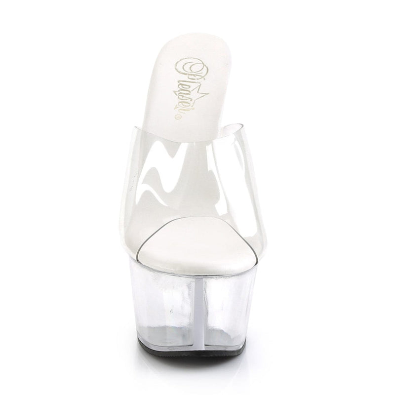 Pleaser ASPIRE-601 Platform Slide (Clear/Clear)