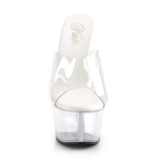 Pleaser ASPIRE-601 Platform Slide (Clear/Clear)