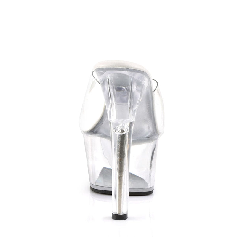 Pleaser ASPIRE-601 Platform Slide (Clear/Clear)