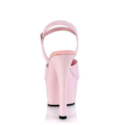 Pleaser ASPIRE-609 Platform Sandal (Baby Pink Patent/Baby Pink)