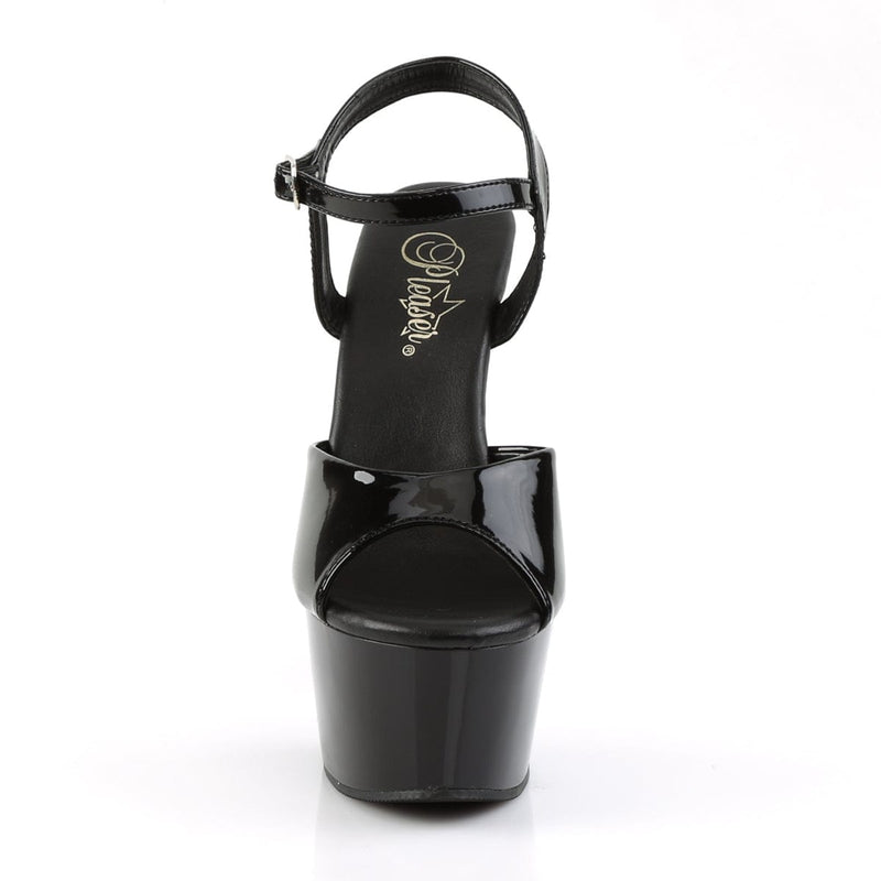 Pleaser ASPIRE-609 Platform Sandal (Black Patent/Black)