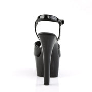 Pleaser ASPIRE-609 Platform Sandal (Black Patent/Black)