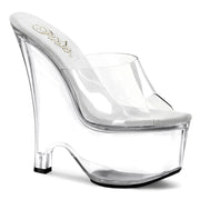 Pleaser BEAU-601 Platform Slide (Clear/Clear)