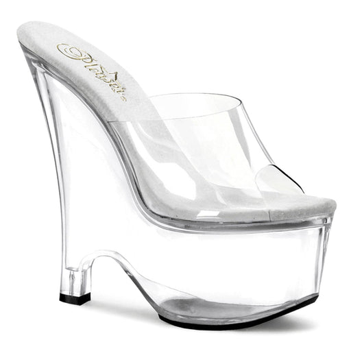 Pleaser BEAU-601 Platform Slide (Clear/Clear)