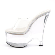 Pleaser BEAU-601 Platform Slide (Clear/Clear)