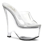 Pleaser BEAU-601 Platform Slide (Clear/Clear)