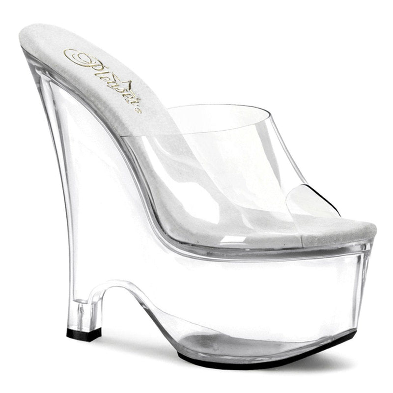 Pleaser BEAU-601 Platform Slide (Clear/Clear)