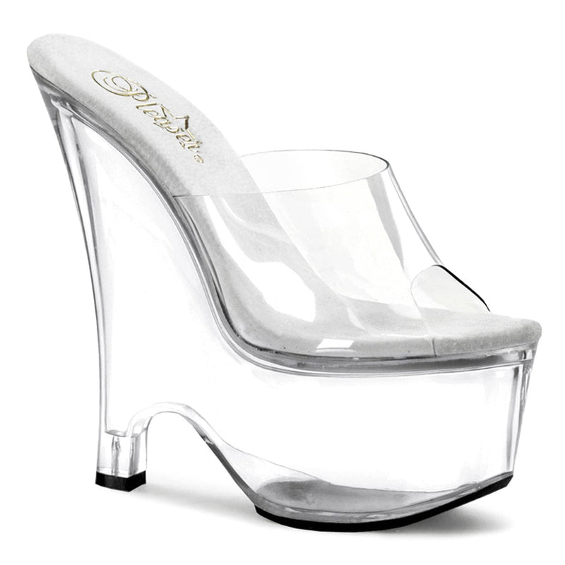 Pleaser BEAU-601 Platform Slide (Clear/Clear)