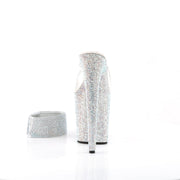 Pleaser BEJEWELED-812RS Platform Slide (Clear/Silver Multi Rhinestone)