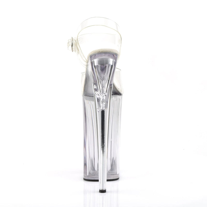 Pleaser BEYOND-008 Platform Sandal (Clear/Clear)