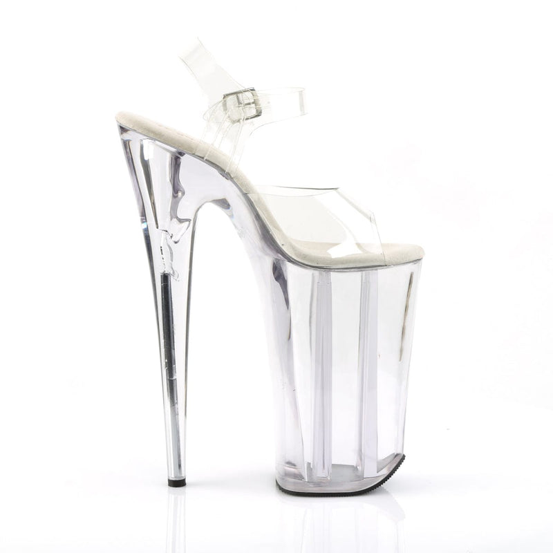 Pleaser BEYOND-008 Platform Sandal (Clear/Clear)