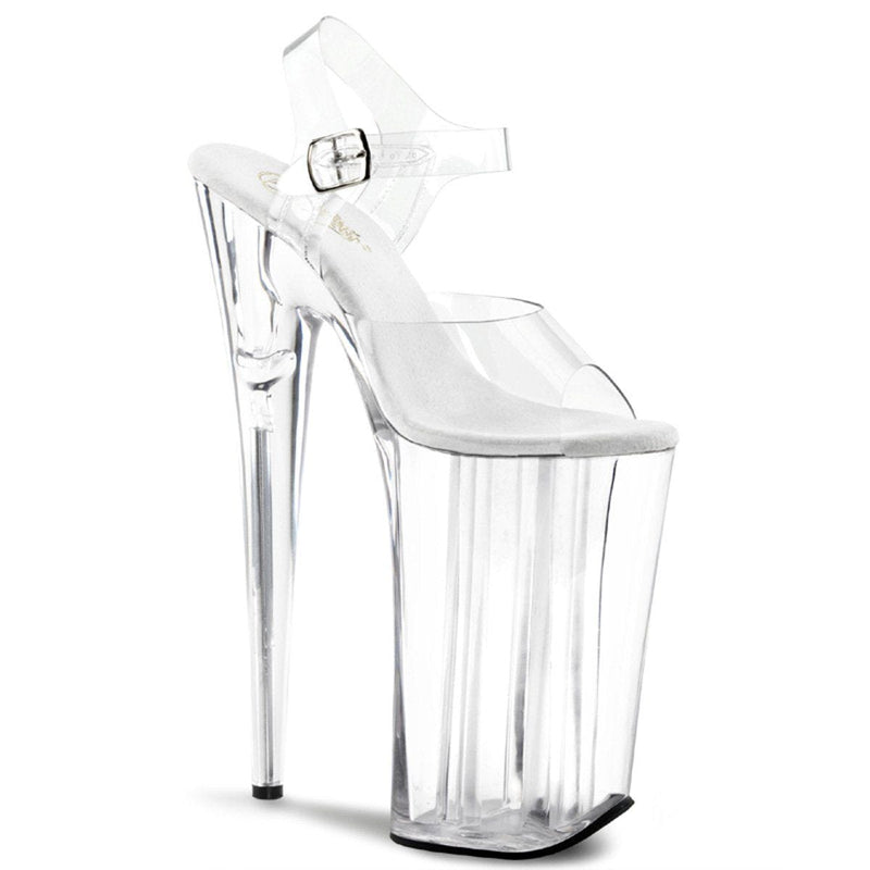 Pleaser BEYOND-008 Platform Sandal (Clear/Clear)