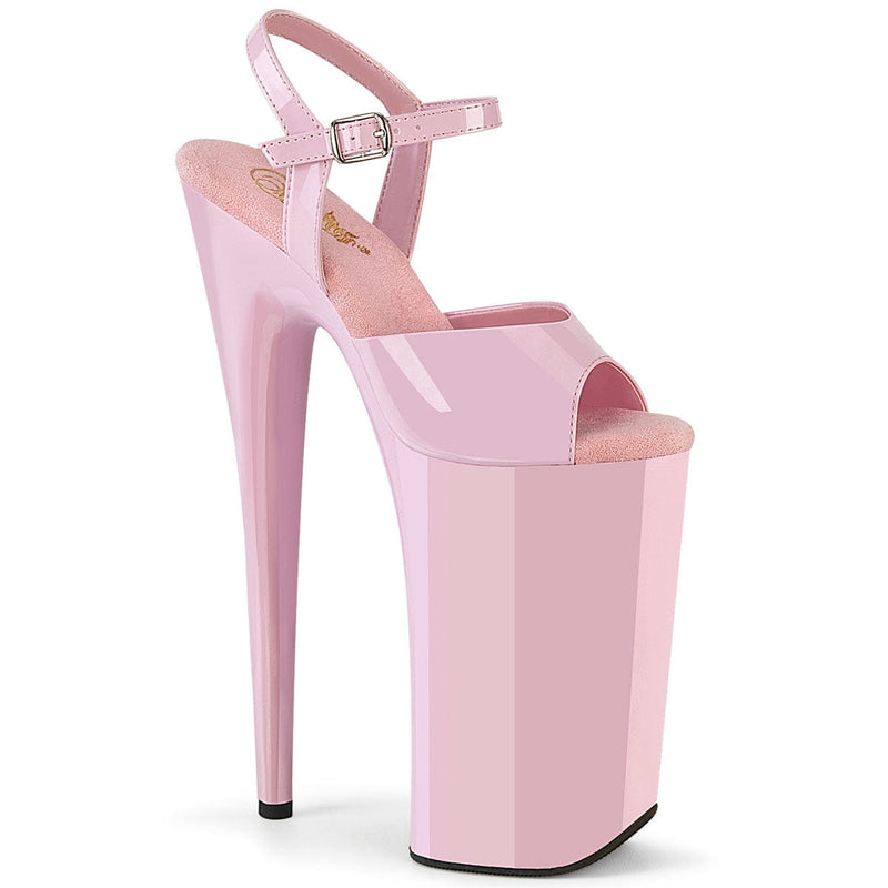 Pleaser BEYOND-009 Platform Sandal (Baby Pink Patent/Baby Pink)