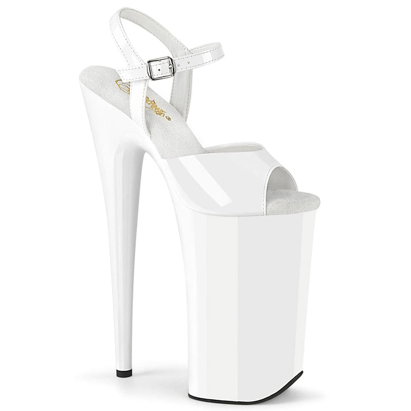 Pleaser BEYOND-009 Platform Sandal (White Patent/White)