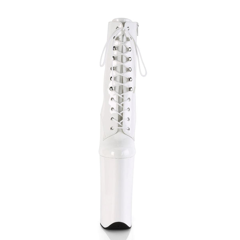 Pleaser BEYOND-1020 Platform Ankle Boot (White Patent/White)