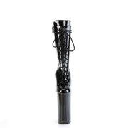 Pleaser BEYOND-1050 Platform Mid-Calf Boot (Black Patent/Black)