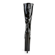 Pleaser BEYOND-2020 Platform Knee High Boot (Black Patent/Black)