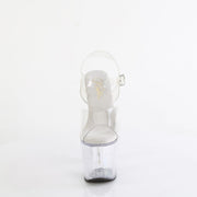 Pleaser BLISS-708 Platform Sandal (Clear/Clear)