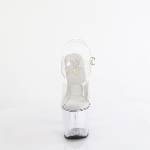 Pleaser BLISS-708 Platform Sandal (Clear/Clear)