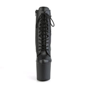 Pleaser BONDGIRL-1020PK Platform Ankle Boot (Black Faux Leather/Black Matte)