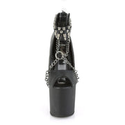 Pleaser BONDGIRL-783 Black Faux Leather/Black Matte