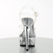 Pleaser CAPTIVA-608 Platform Sandal (Clear/Clear)
