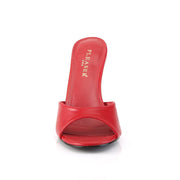 Pleaser CLASSIQUE-01 Slide (Red Kid Pu)