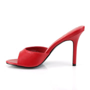 Pleaser CLASSIQUE-01 Slide (Red Kid Pu)