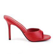 Pleaser CLASSIQUE-01 Slide (Red Kid Pu)