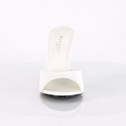 Pleaser CLASSIQUE-01 Slide (White Kid Pu)