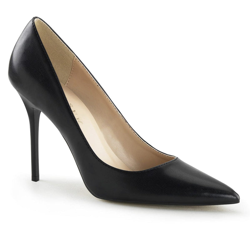 Pleaser CLASSIQUE-20 Pump (Black Kid Pu)