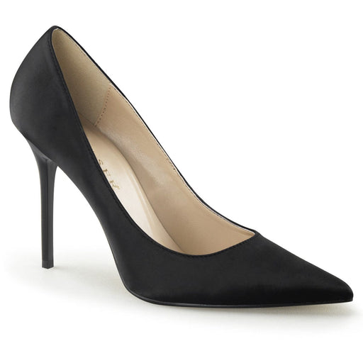 Pleaser CLASSIQUE-20 Pump (Black Satin)