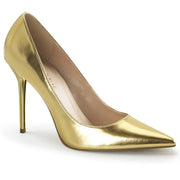 Pleaser CLASSIQUE-20 Pump (Gold Met Pu)