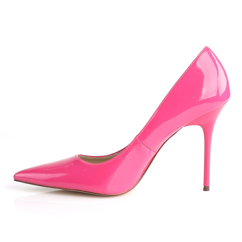Pleaser CLASSIQUE-20 Pump (Hot Pink Patent)